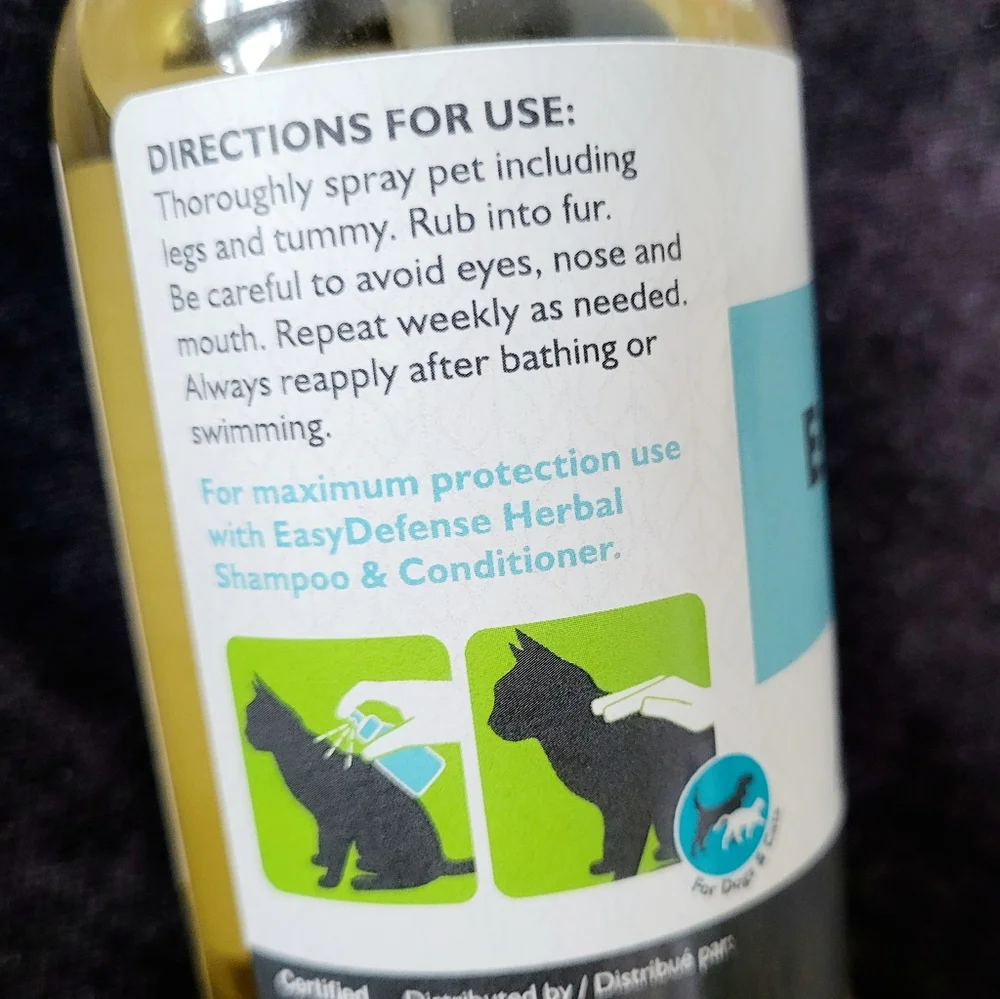 Herbal Spray for Pets, Herbal Pet Care, Only Natural Pet Easy Defense Repellent